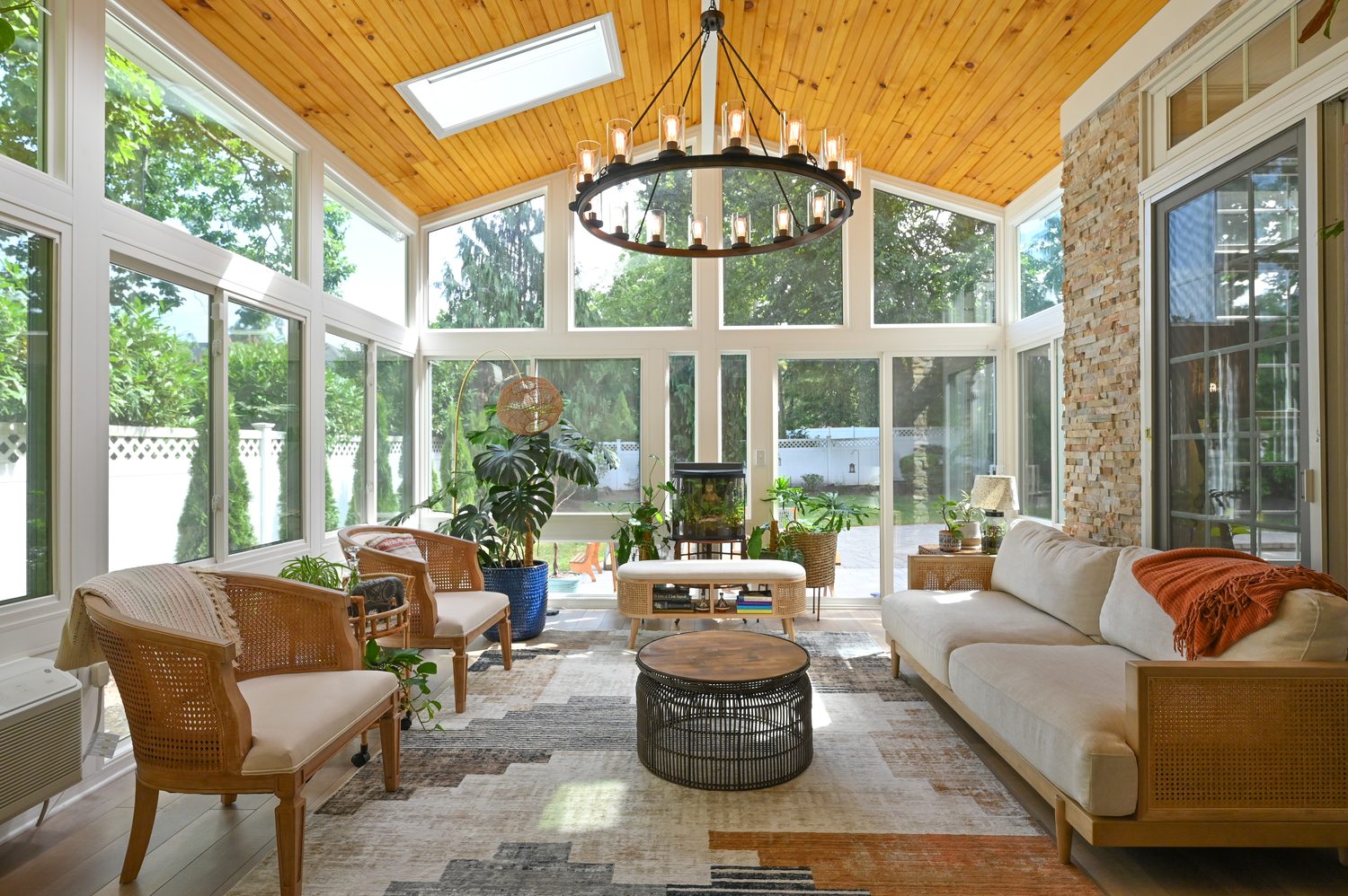 Four-season LivingSpace sunroom interior, South Jersey NJ